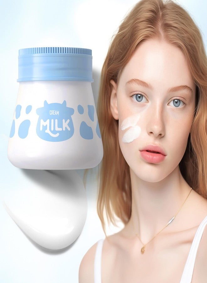 DLZZRS Face Milk Cream, Moisturizing Nourish Face Moisturizer Hydrating & Smooth Dry Skin, Day & Night Cream for Girl Women Beauty Moisturizer Daily Care Milk Facial Cream - Image 2